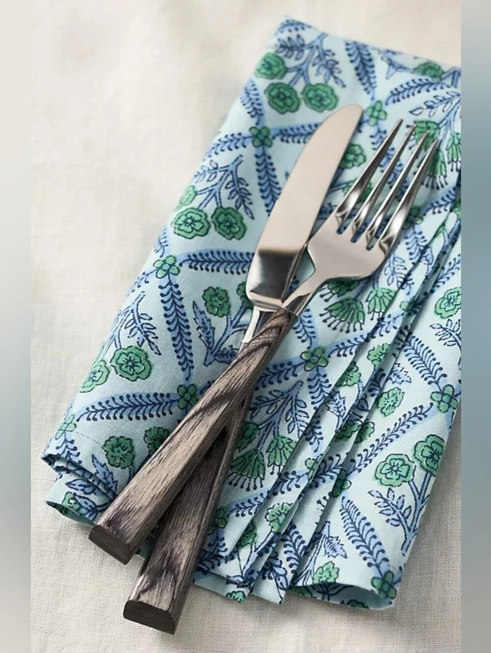 Anthropologie, Kiara Lattice Cotton Napkins, Set of 4